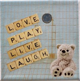 54. Love, Play, Live, Laugh